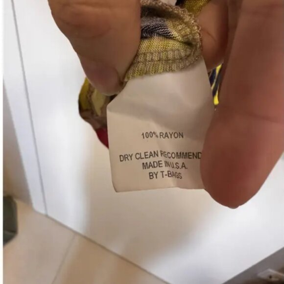 Y2K original IT girl dress - T-Bags Los Angeles Deep V short sleeve mini dress - Picture 6 of 8